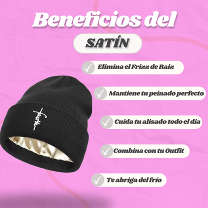 Beanies con Interior de Satin con Logo