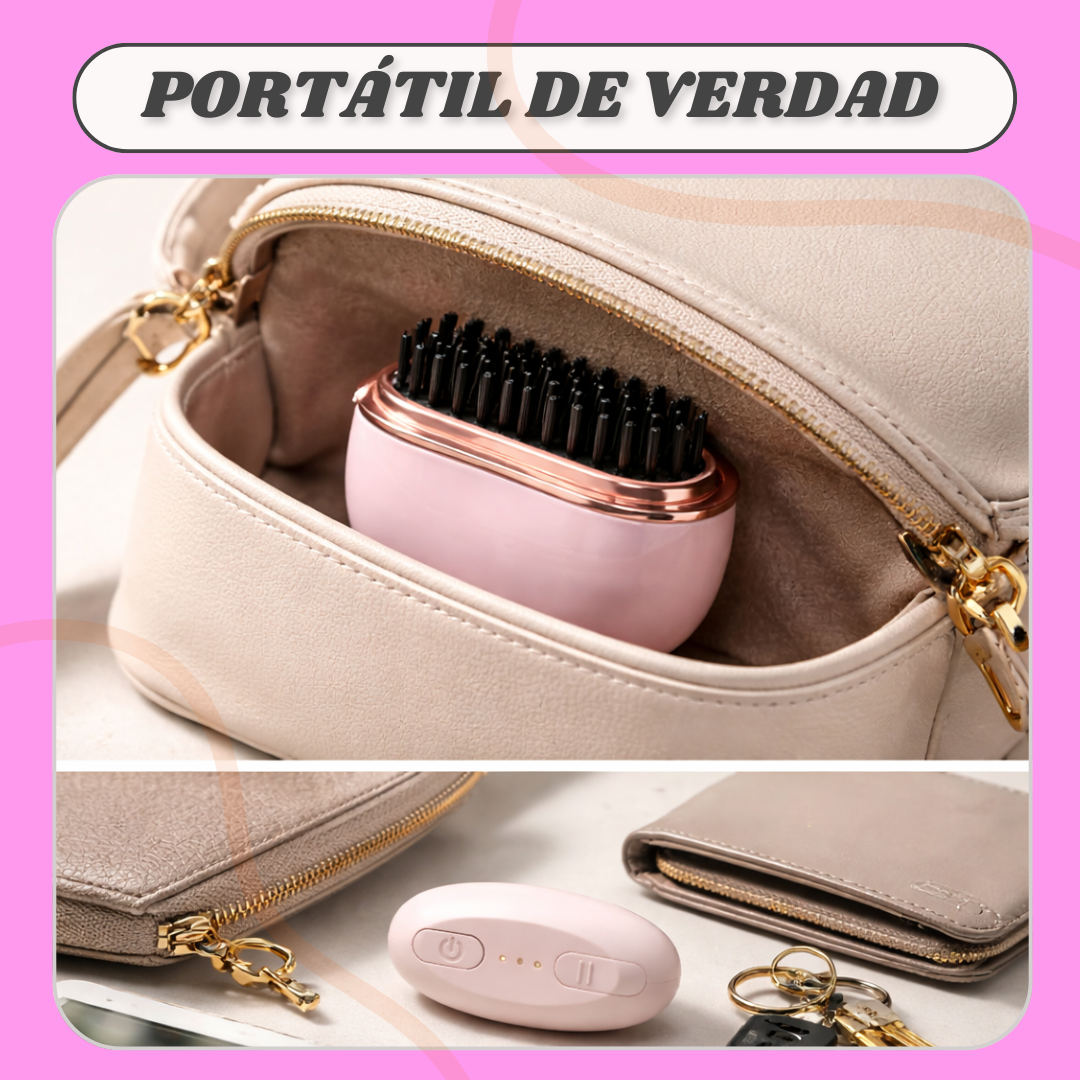 Peine Alisador Portátil con Heat Control